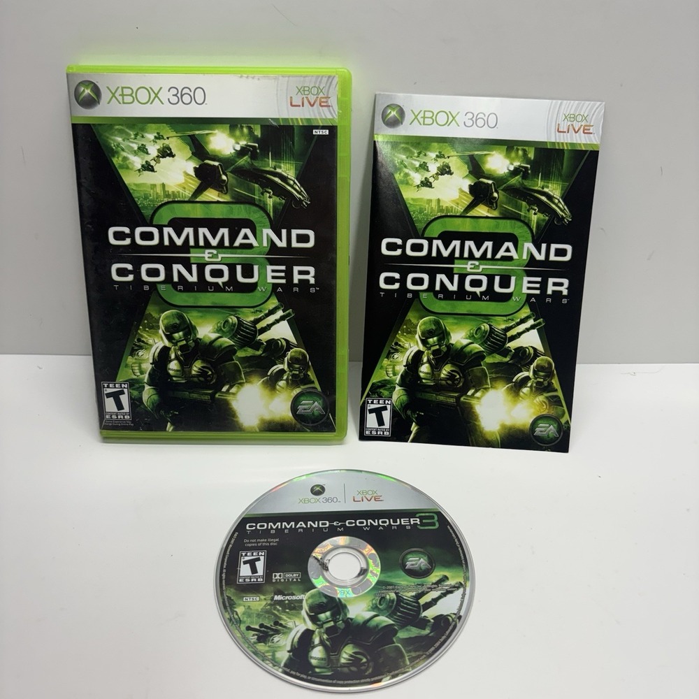 Command & Conquer 3: Tiberium Wars (Xbox 360) CIB COMPLETE